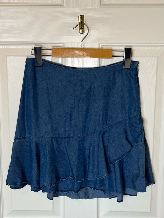 Highline Collective Dresses & Skirts - Ruffled Dark Blue Mini Skirt